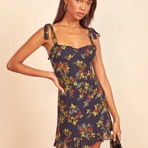 Reformation Christine Floral Mini Dress